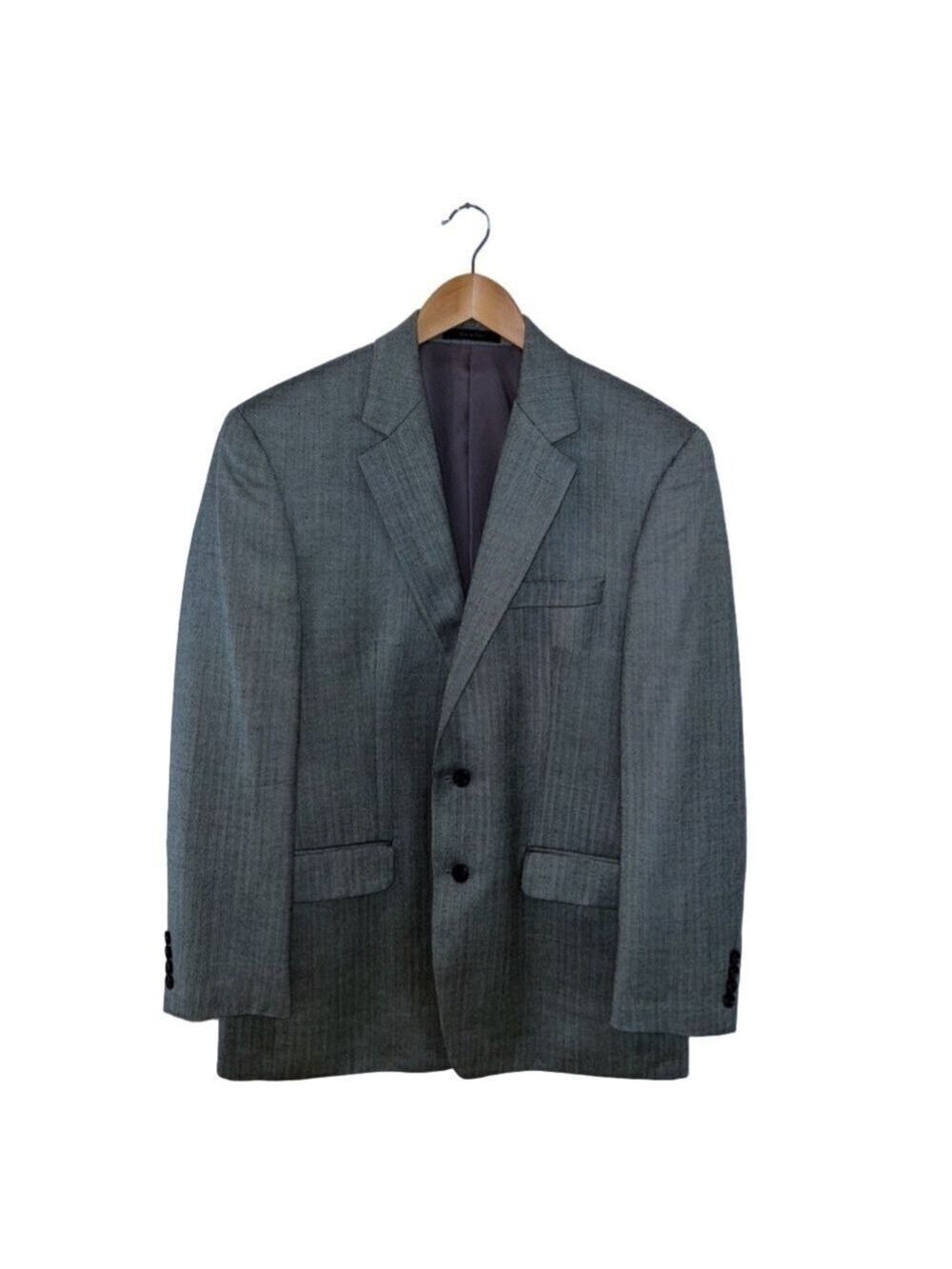Lauren Ralph Lauren Gray Blazer Suit Jacket Wool And Silk Sport Coat Size 41R